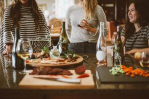 Get Social: a group at a dinner party