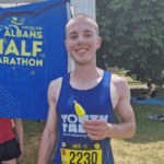 Luke Swan with an ice lolly at the St Albans Half Marathon